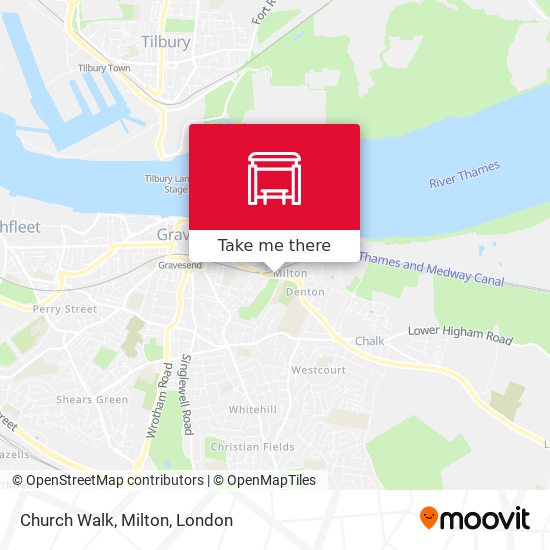 Church Walk, Milton map