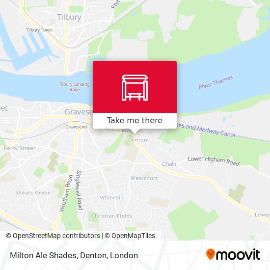 Milton Ale Shades, Denton map