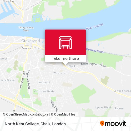 North Kent College, Chalk map