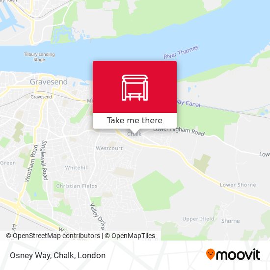 Osney Way, Chalk map