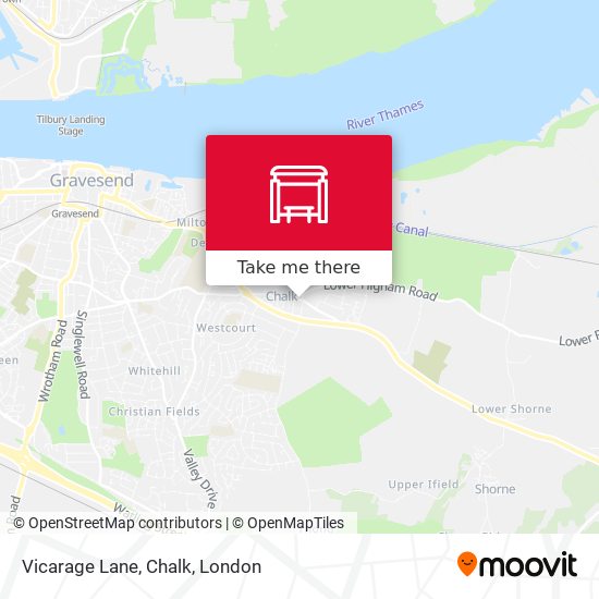 Vicarage Lane, Chalk map