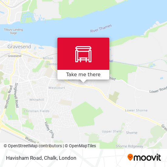 Havisham Road, Chalk map