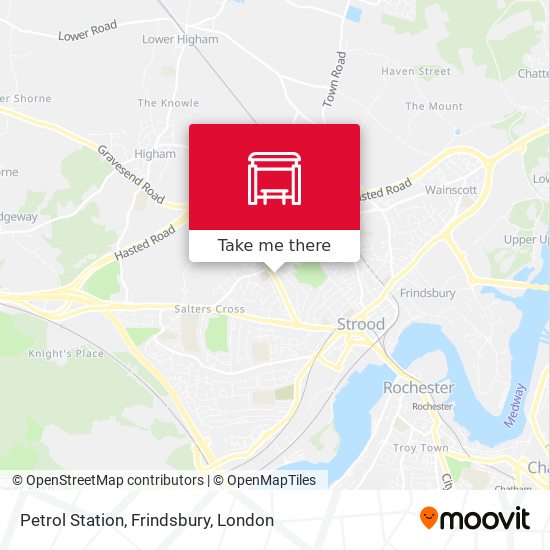 Petrol Station, Frindsbury map