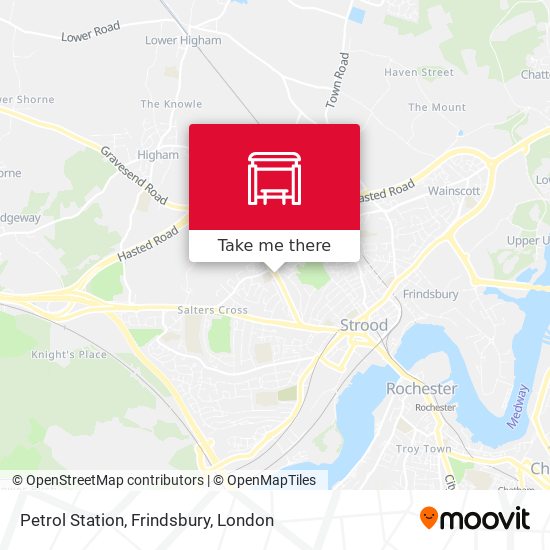 Petrol Station, Frindsbury map