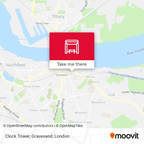 Clock Tower, Gravesend map