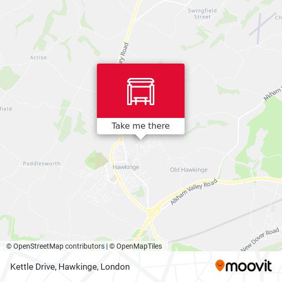Kettle Drive, Hawkinge map