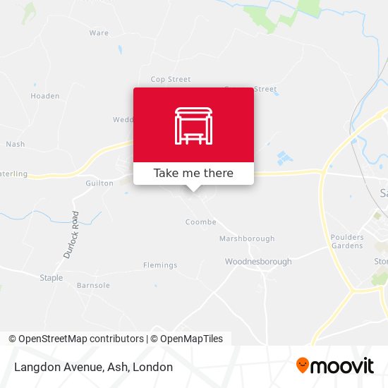 Langdon Avenue, Ash map