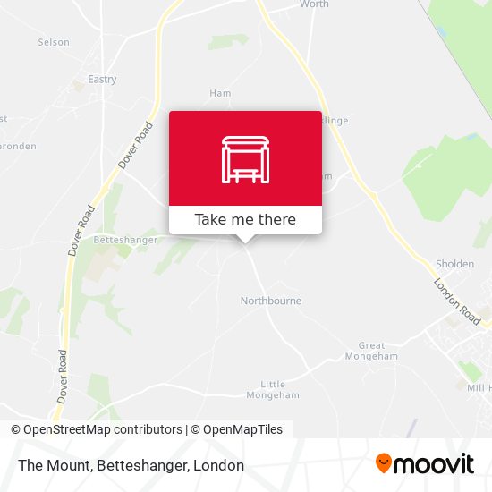 The Mount, Betteshanger map