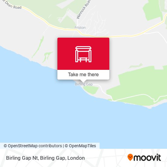 Birling Gap Nt, Birling Gap map