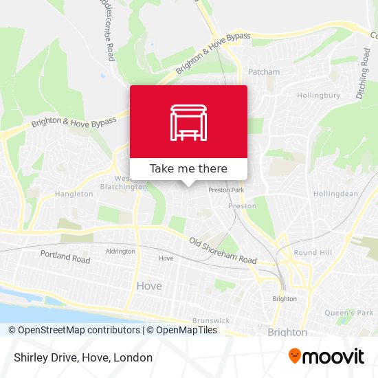 Shirley Drive, Hove map