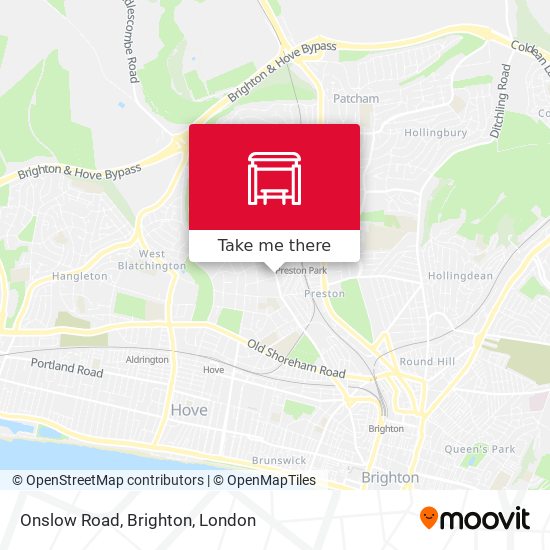 Onslow Road, Brighton map