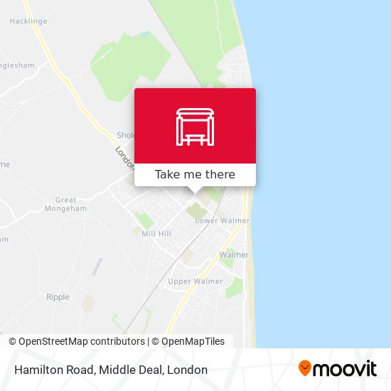 Hamilton Road, Middle Deal map