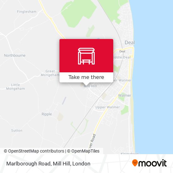 Marlborough Road, Mill Hill map