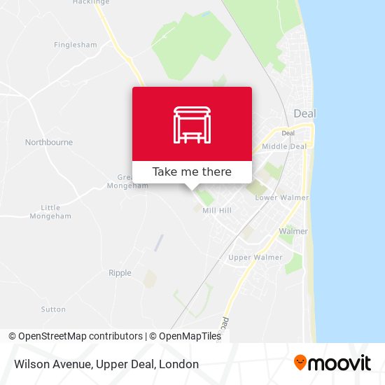 Wilson Avenue, Upper Deal map