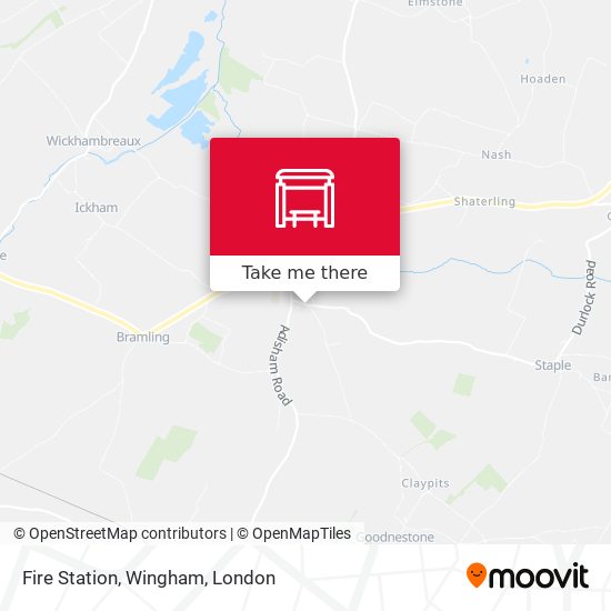 Fire Station, Wingham map