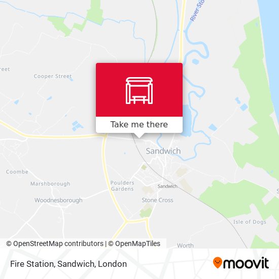 Fire Station, Sandwich map