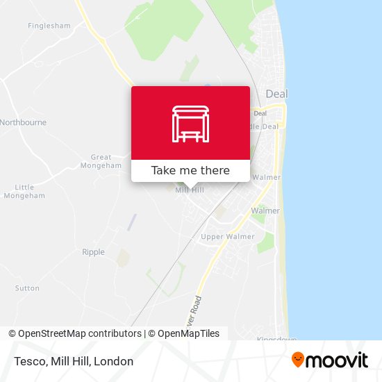 Tesco, Mill Hill map