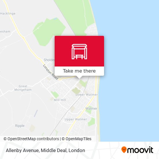 Allenby Avenue, Middle Deal map