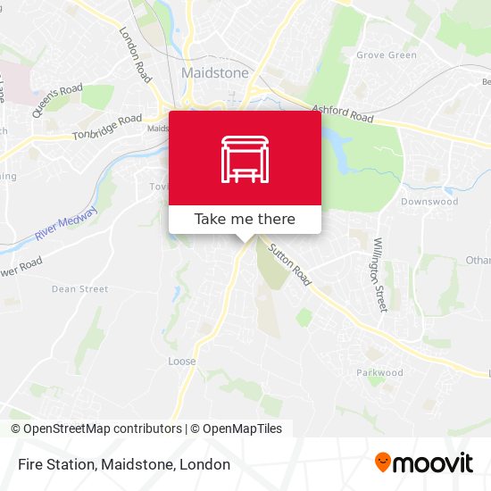 Fire Station, Maidstone map
