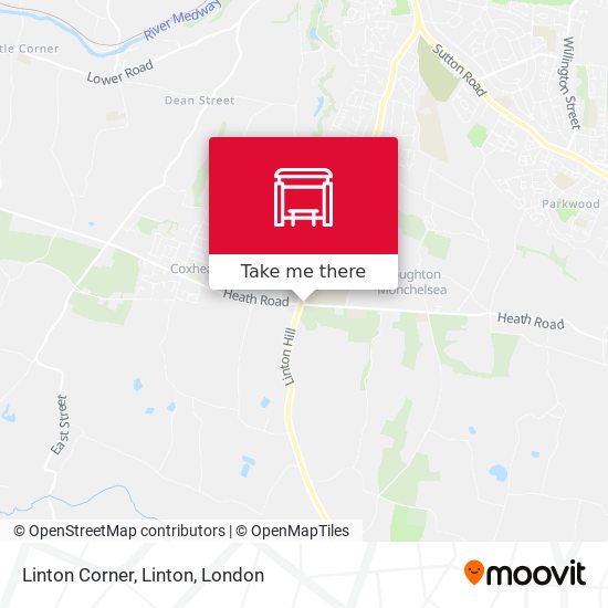 Linton Corner, Linton map