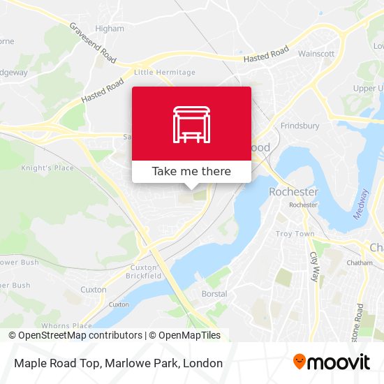 Maple Road Top, Marlowe Park map