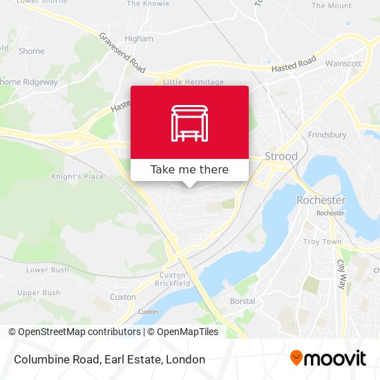 Columbine Road, Earl Estate map