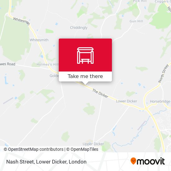 Nash Street, Lower Dicker map