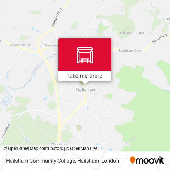 Hailsham Community College, Hailsham map