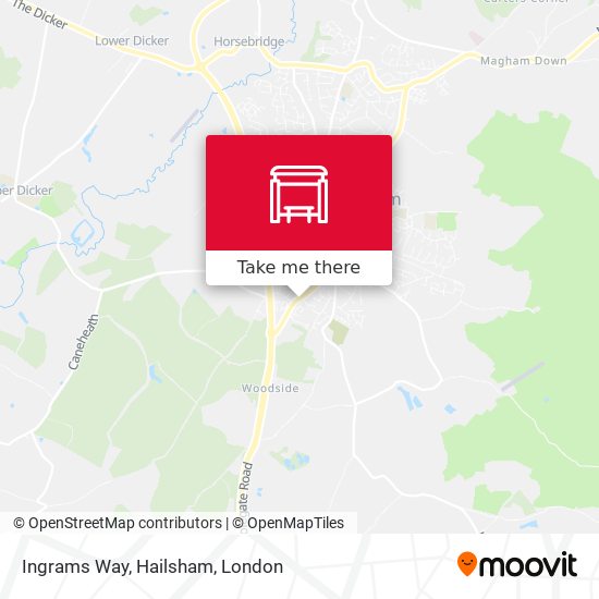 Ingrams Way, Hailsham map