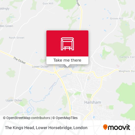 The Kings Head, Lower Horsebridge map