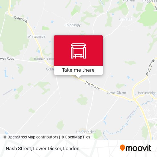 Nash Street, Lower Dicker map