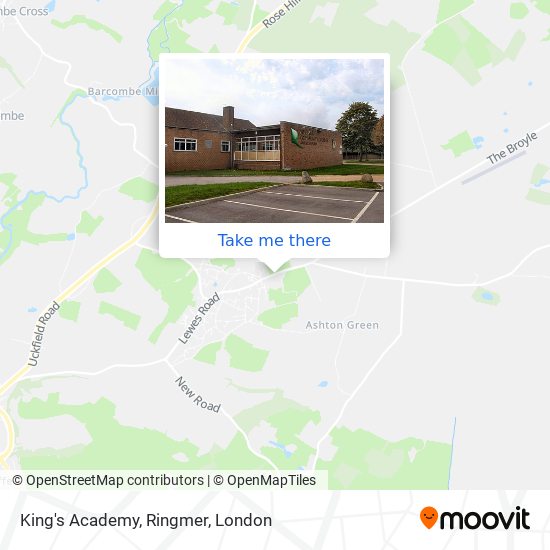 King's Academy, Ringmer map