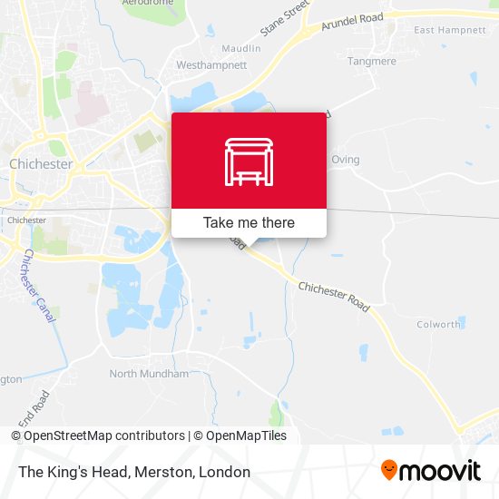 The King's Head, Merston map