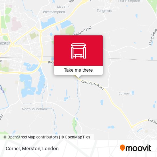 Corner, Merston map