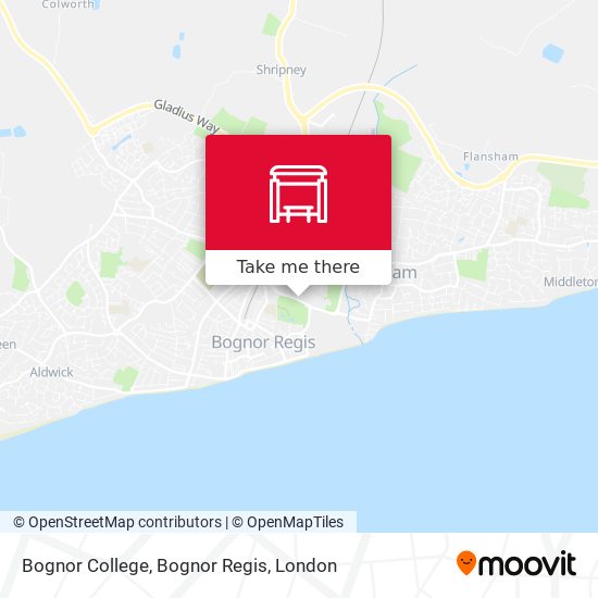 Bognor College, Bognor Regis map