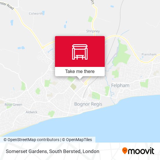 Somerset Gardens, South Bersted map