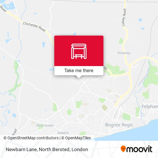 Newbarn Lane, North Bersted map