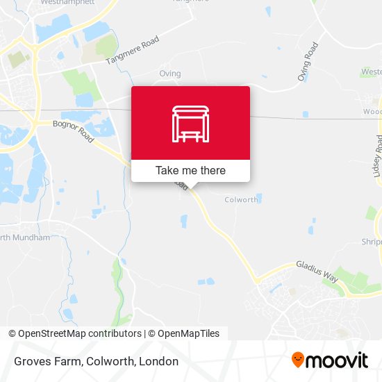 Groves Farm, Colworth map