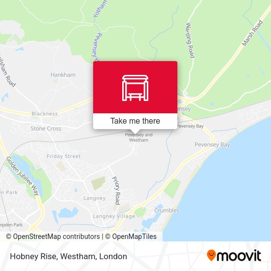 Hobney Rise, Westham map