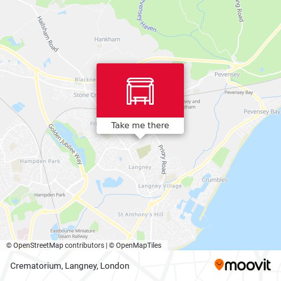 Crematorium, Langney map