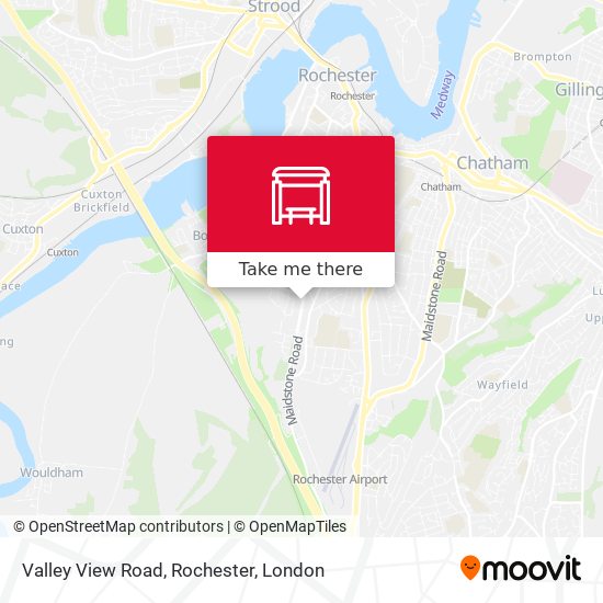 Valley View Road, Rochester map