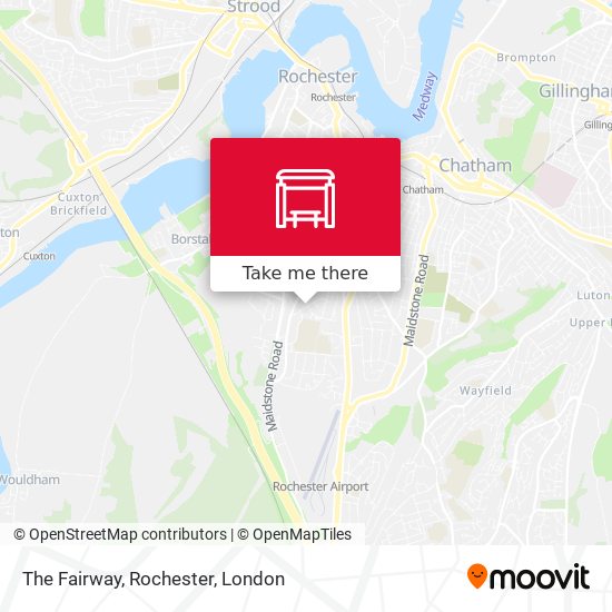 The Fairway, Rochester map