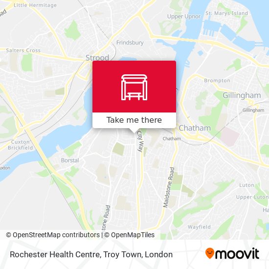 Rochester Health Centre, Troy Town map