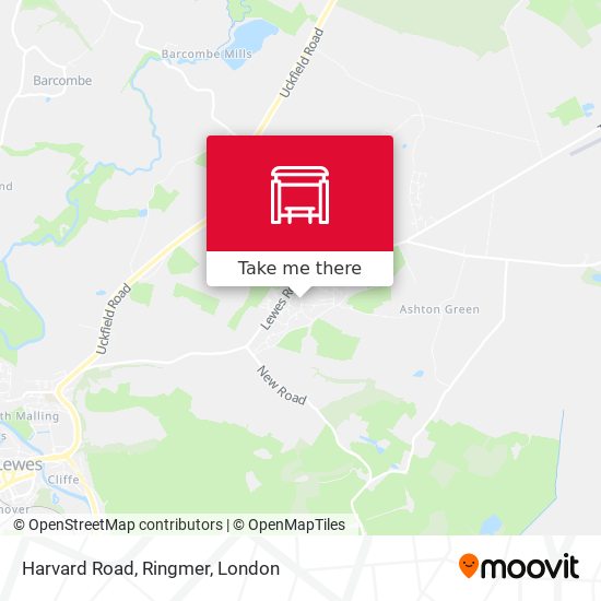 Harvard Road, Ringmer map