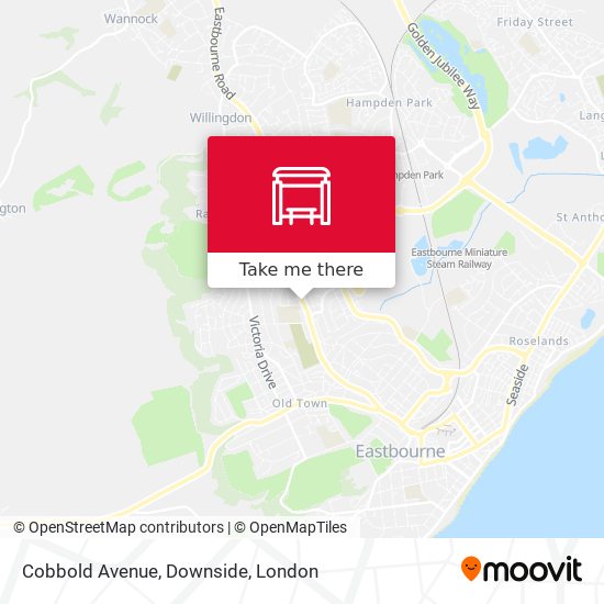 Cobbold Avenue, Downside map