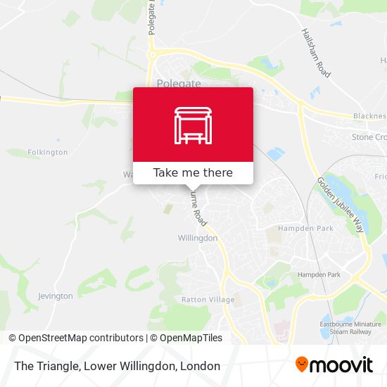 The Triangle, Lower Willingdon map