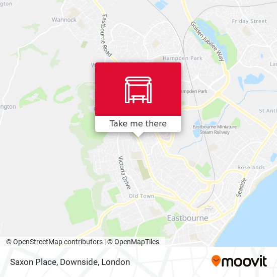Saxon Place, Downside map