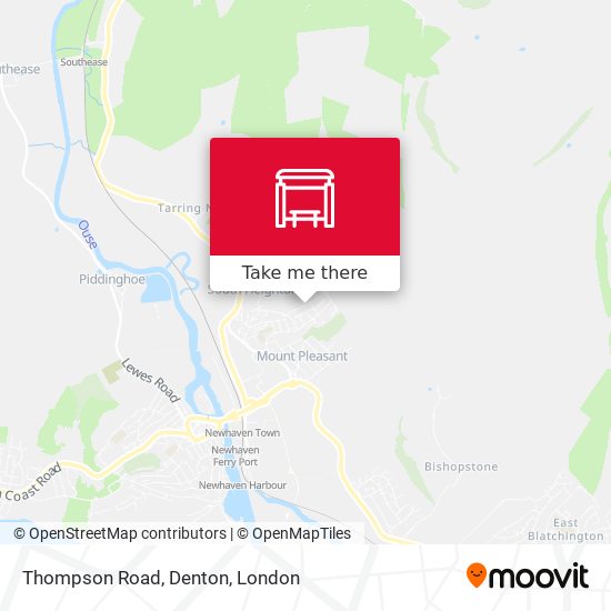 Thompson Road, Denton map