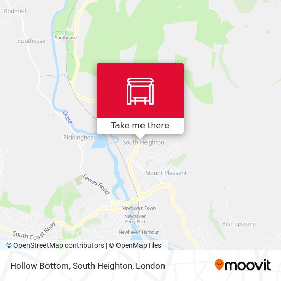 Hollow Bottom, South Heighton map
