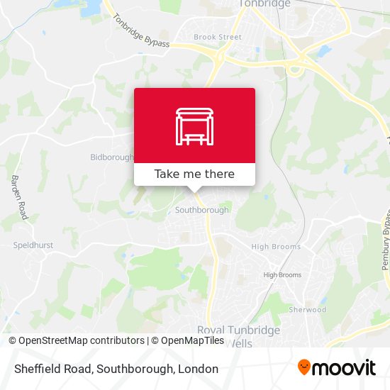 Sheffield Road, Southborough map